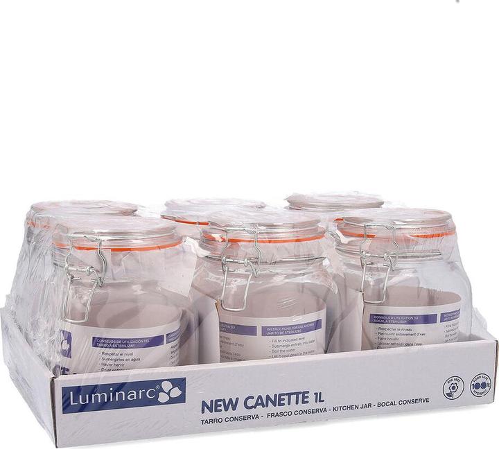 Actual product image Quid Glasgefäss New Canette Durchsichtig Glas (1L) (Pack 6x) (1 l)