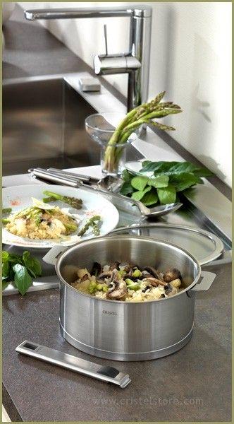 Actual product image Cristel Cristal Strate Amovible casserole Ø20cm (20 cm, Pot, Aluminium, Stainless steel)