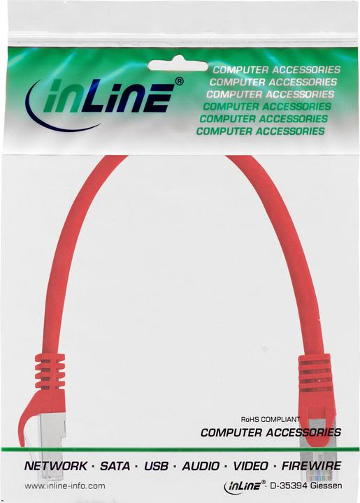 Actual product image InLine Patch cable (SF/UTP, CAT5e, 0.25 m)