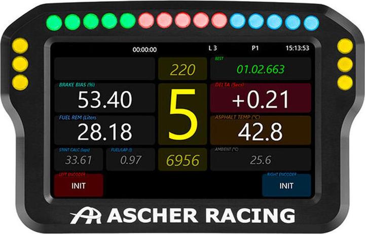 Actual product image Ascher Racing Dashboard 4" (PC)