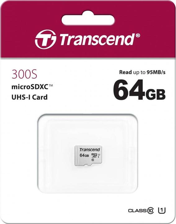 Produktbild Transcend USD300S (64 GB, microSDXC, U1, UHS-I)