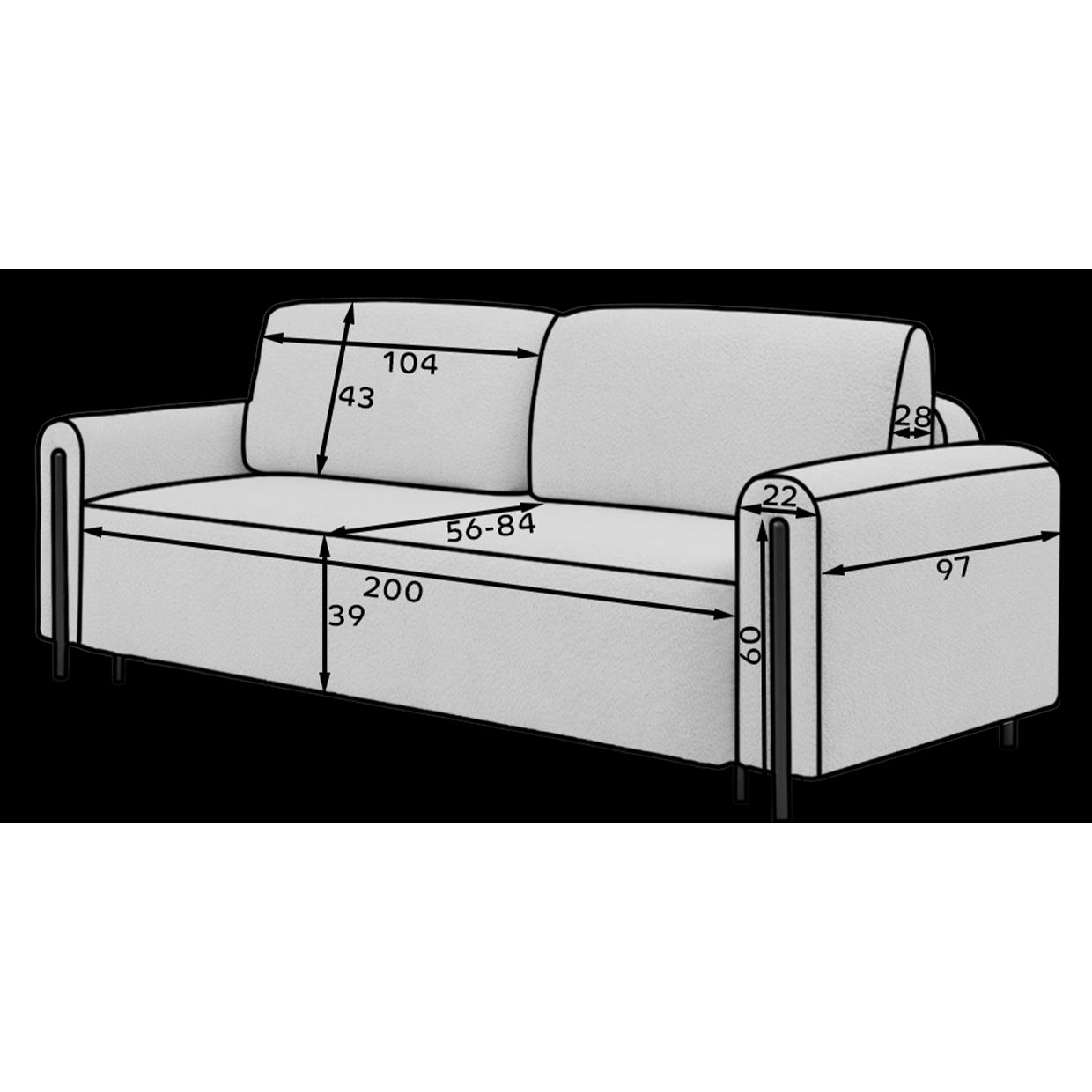 Thumbnail - ELTAP, Sofa, Arcadova (3-Sitzer, Bettsofa)
