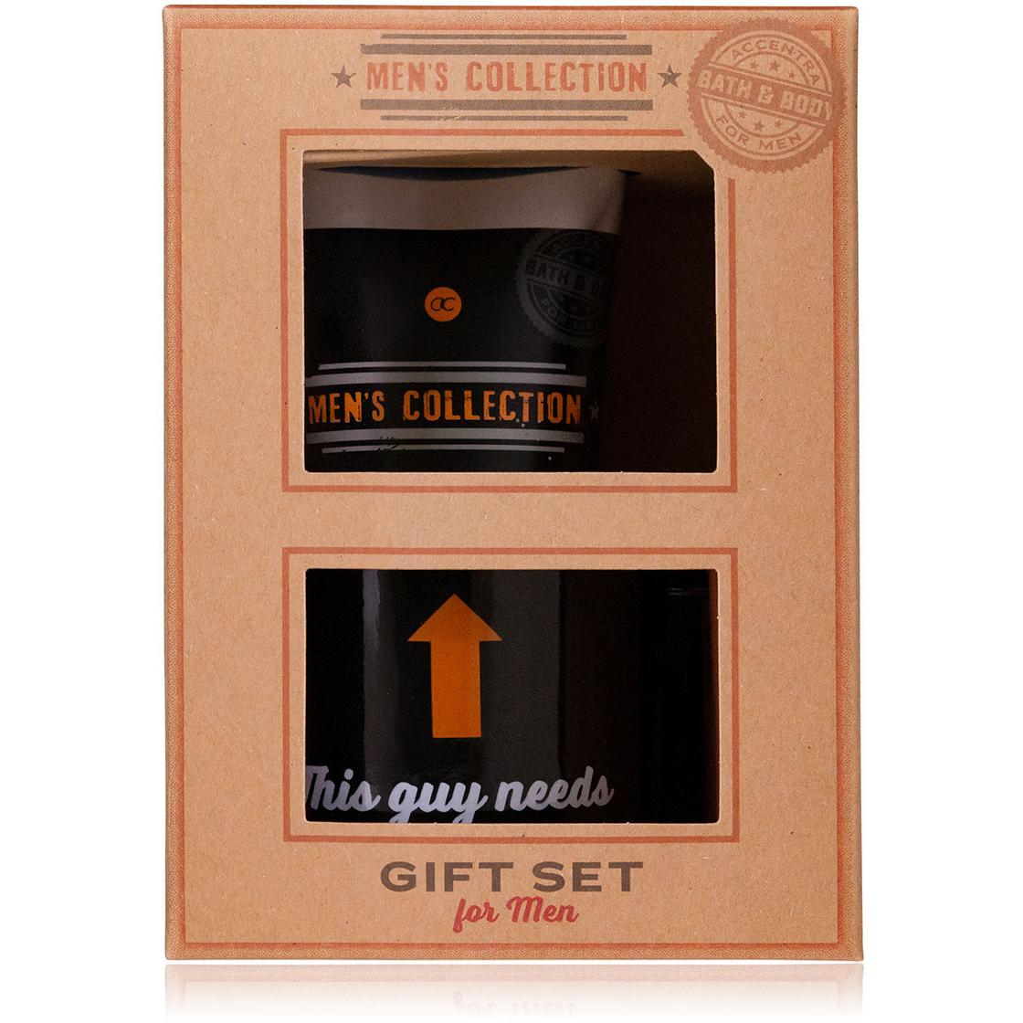 Accentra, Beauty Geschenkset, Geschenkset MEN'S COLLECTION in Geschenkbox aus Kraftpapier, inkl. 100ml Duschgel, Kaffeeb...