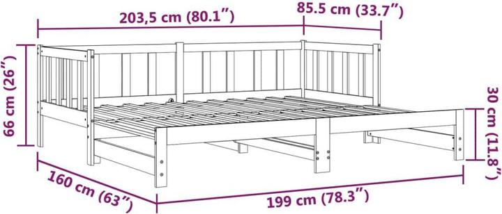 Image du produit vidaXL Tagesbett (90 x 190 cm)