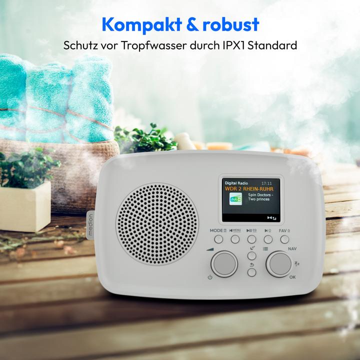 Image du produit Medion LIFE DAB+ Radio DRE-1 (MD89288) DAB+ Radio (mit Wecker, Bluetooth, tragbar, UKW) (Bluetooth)