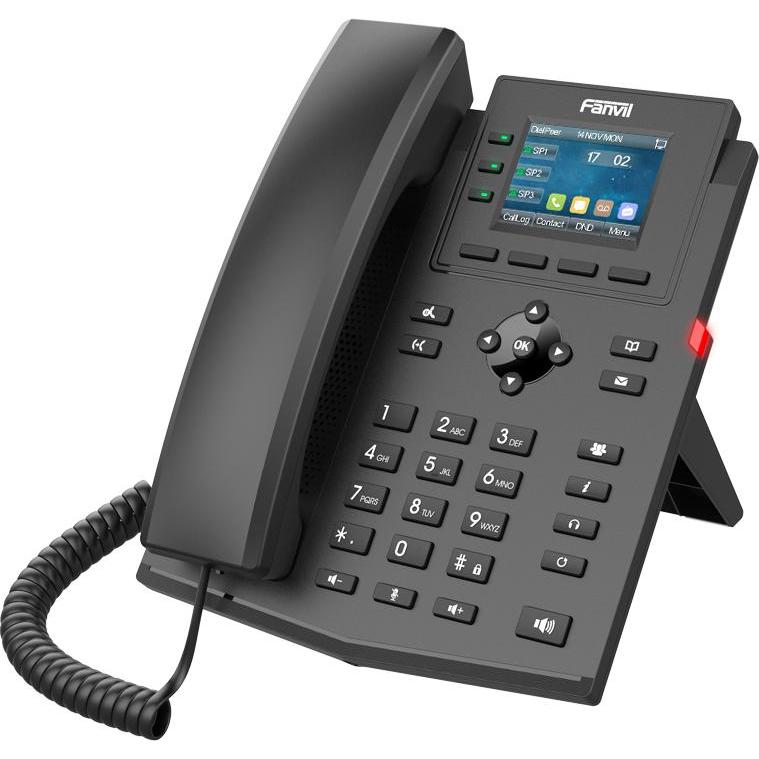 Thumbnail - Fanvil IP Telefon X303W schwarz, Telefon, Schwarz