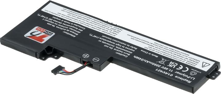 Actual product image T6 Power Battery Lenovo ThinkPad T470, T480, internal,, 3cell, Li-pol (3 cubicles, 2095 mAh)