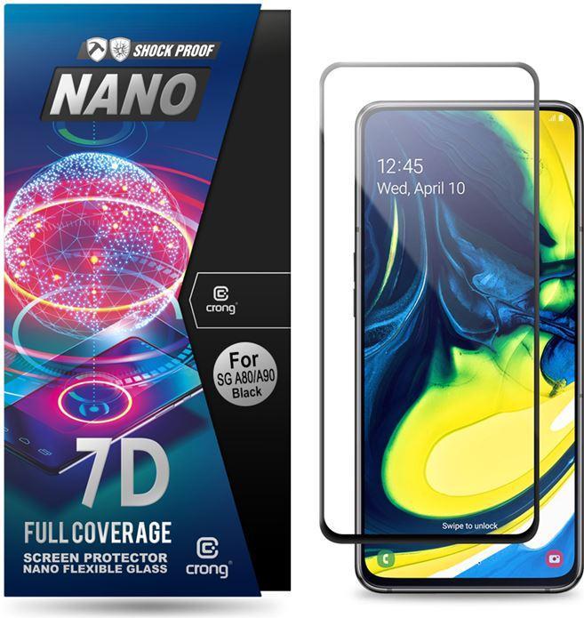 Image du produit Crong 7D Nano Flexible Glass - Szkło hybrydowe 9H na cały ekran Samsung Galaxy A80 / A90 (Samsung Galaxy A80, Samsung Galaxy A90)