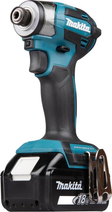 Actual product image Shots Makita DTD 173 RTJ Akku Schlagschrauber 18 V 180 Nm 1/4“ Brushless + 2x Akku 5,0 Ah + Ladegerät +