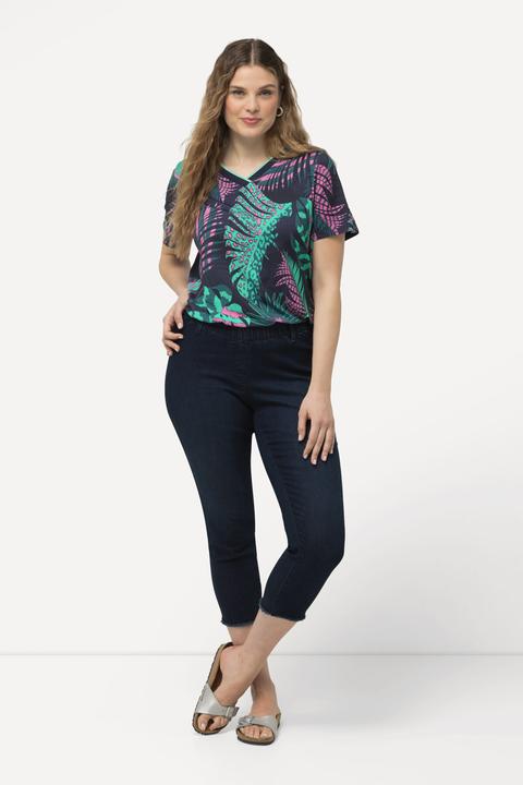 Immagine prodotto Ulla Popken Jeggings a 7/8 modello Sienna con cintura elastica e passanti (52)