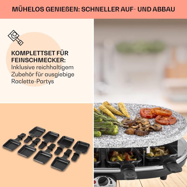 Image du produit Klarstein Steaklette, barbecue 2 en 1 sans dessous de plat & spatule en bois