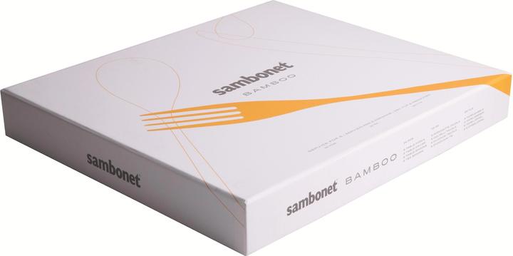 Produktbild Sambonet Besteck-Set Bamboo 24-teilig, Silber (24 Stk., Besteck Set)