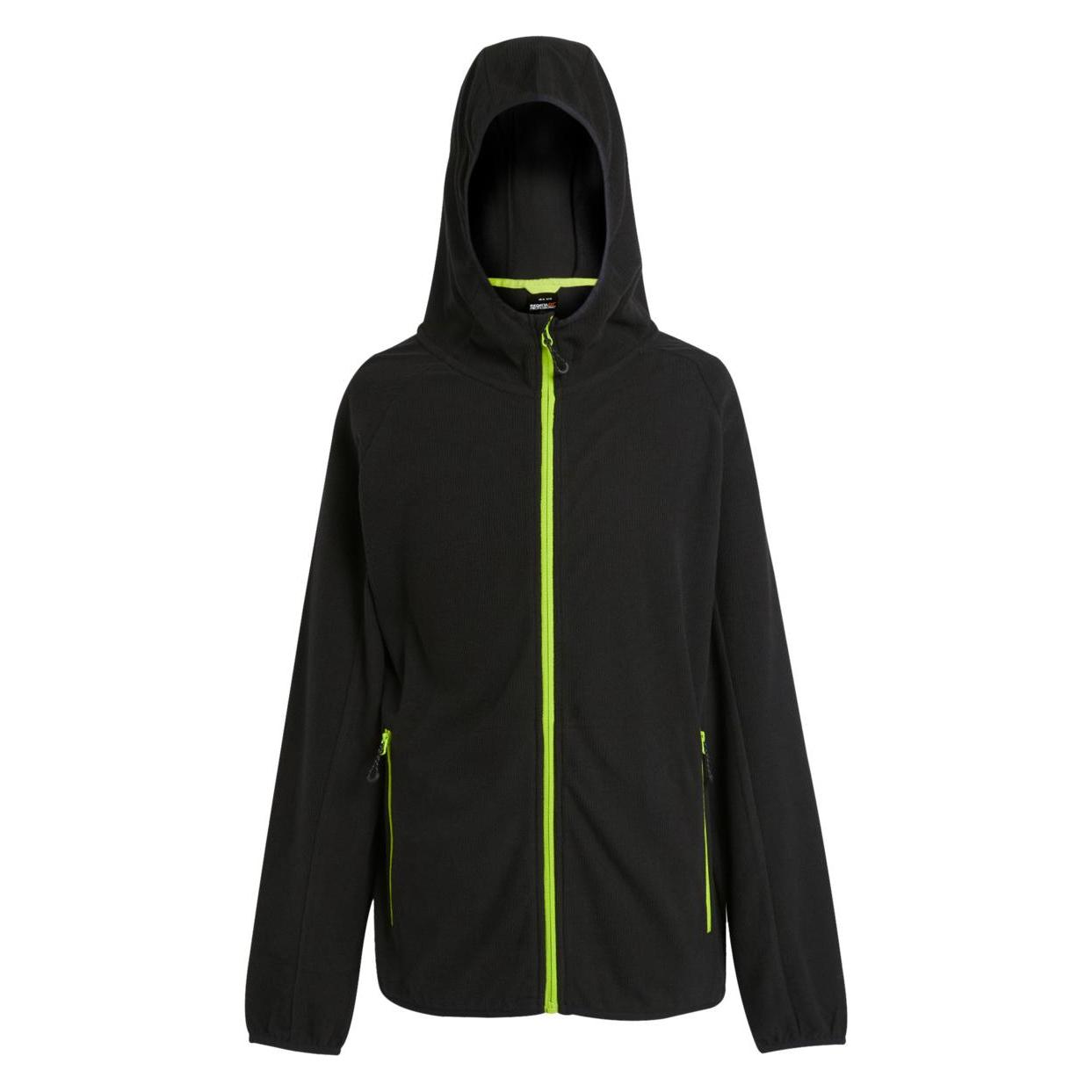Regatta, Herren, Westen, Navigate Hooded Full Zip Fleece, Grün, Schwarz