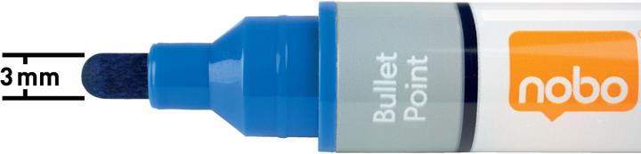 Immagine prodotto Nobo N-Marker Viscom 3mm 1915378 blu 10 pezzi (Bianco, Blu, Grigio, 3 mm, 10 x)