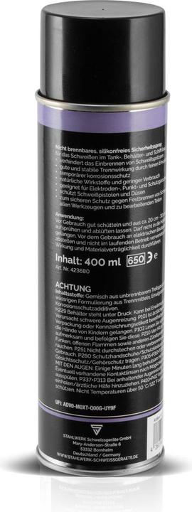Produktbild Stahlwerk Schweiss-Trennspray, multifunktionales Sicherheits-Spray 400 ml
