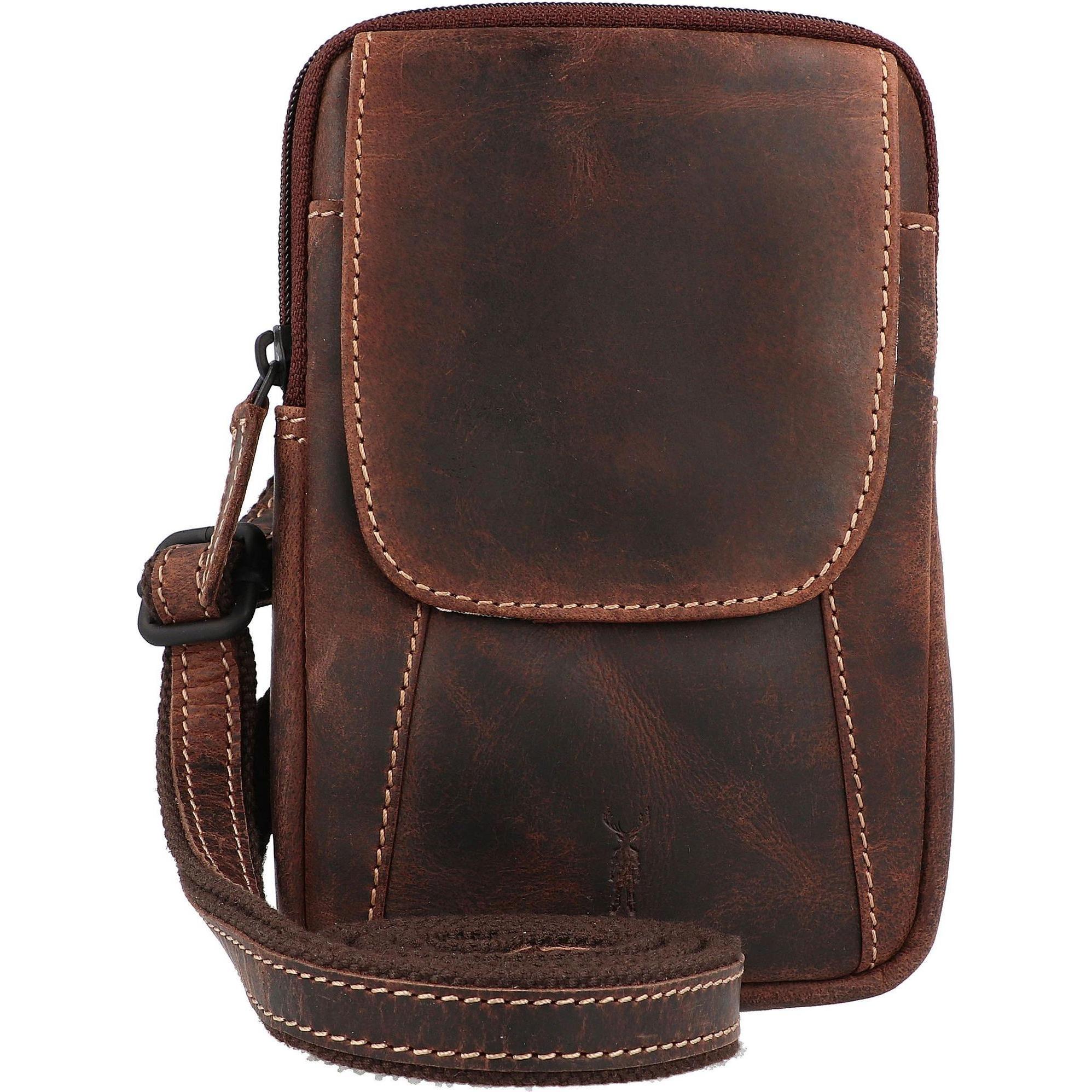 Jack kinsky, Handtasche, kleine Umhängetasche, Handytas, Braun