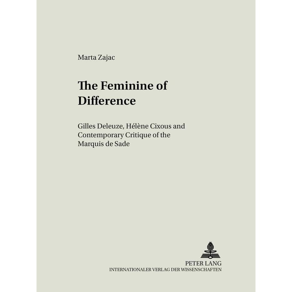 The Feminine of Difference, Fachbücher von Marta Zajac