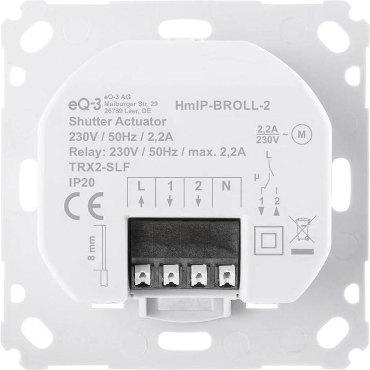 Produktbild Homematic IP 3er Set Rollladenaktor Broll2 für Markenschalter (Rolladenaktor)