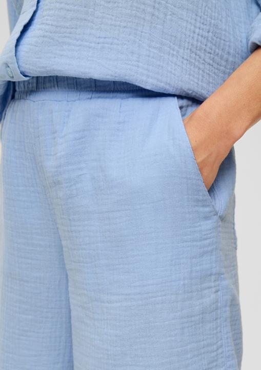 Image du produit s.Oliver Hose Baumwoll-Shorts mit Elastikbund und Musterstruktur (32)