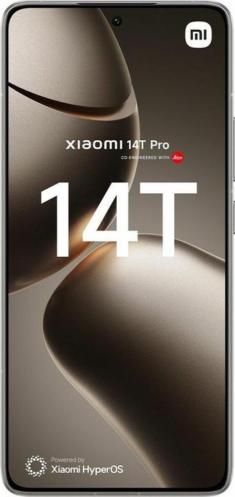 Productafbeelding Xiaomi 14T Pro 12GB/512GB (512 GB, Titaangrijs, 6.67", Dubbele SIM, 5G)