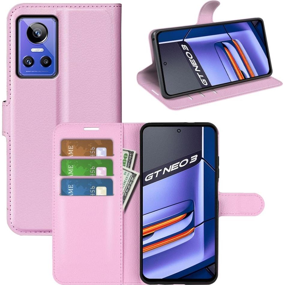 Thumbnail - Screenguard Realme GT Neo 3 Leather Guard Lederhülle (Realme GT Neo 3), Smartphone Hülle, Rosa