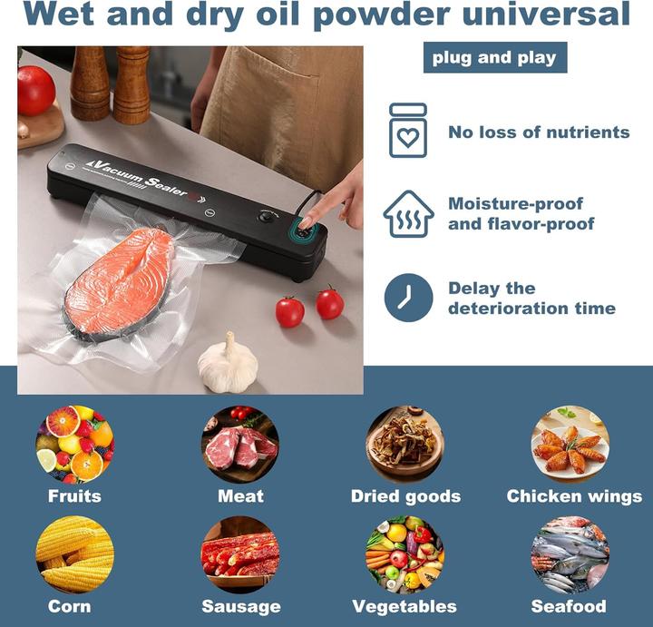 Produktbild Talifoca Vakuumierer inkl. 10 Vakuumierbeutel