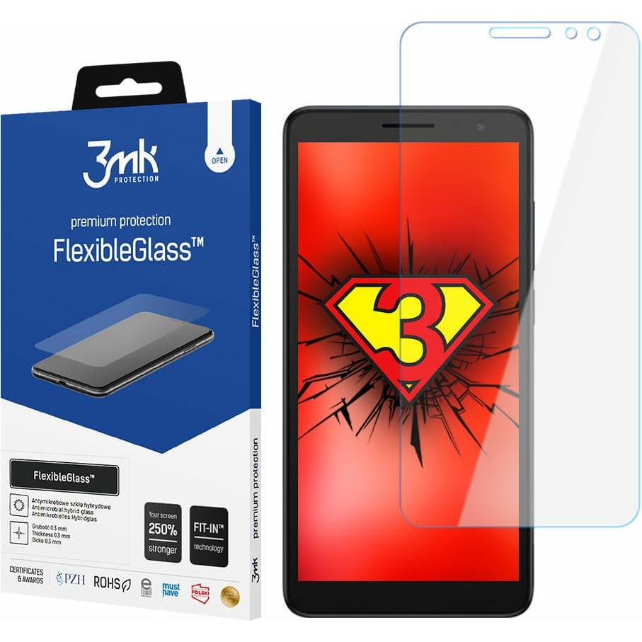 3MK FlexibleGlass do Alcatel 1B 2022 (1 pz., Alcatel 1B (2022)), Pellicola protettiva smartphone