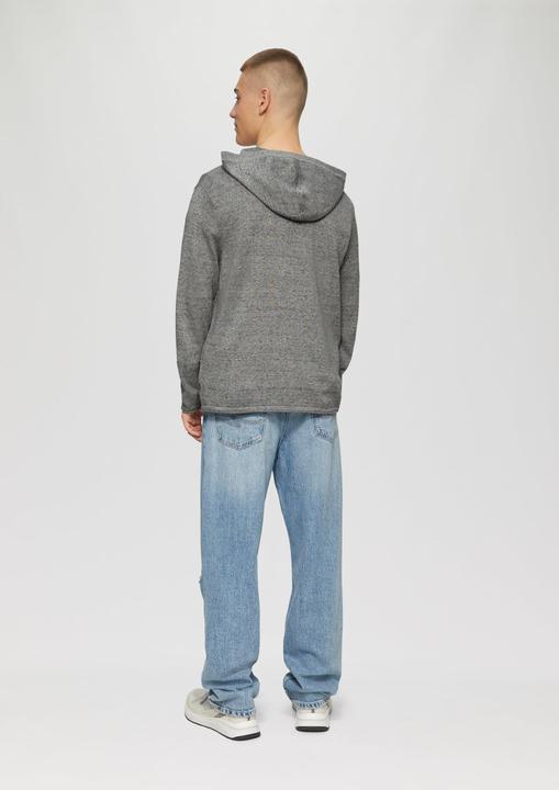 Actual product image S.Oliver Strickpullover Gestrickter Hoodie aus Melangegarn (S)