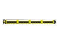 Produktbild Netrack 104-06 patch panel 19 24-jungtys cat. 6 UTP, with shelf (U/UTP, CAT6, 0.10 m)