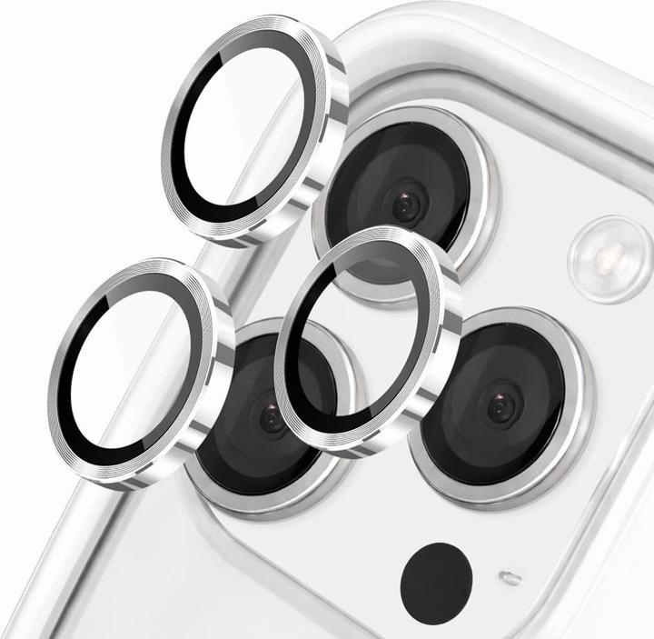 Actual product image RhinoShield PROTECTION CAMÉRA IPHONE 15 PRO/15 PRO MAX (ARGENT) (1 pcs., Apple iPhone 15 Pro)