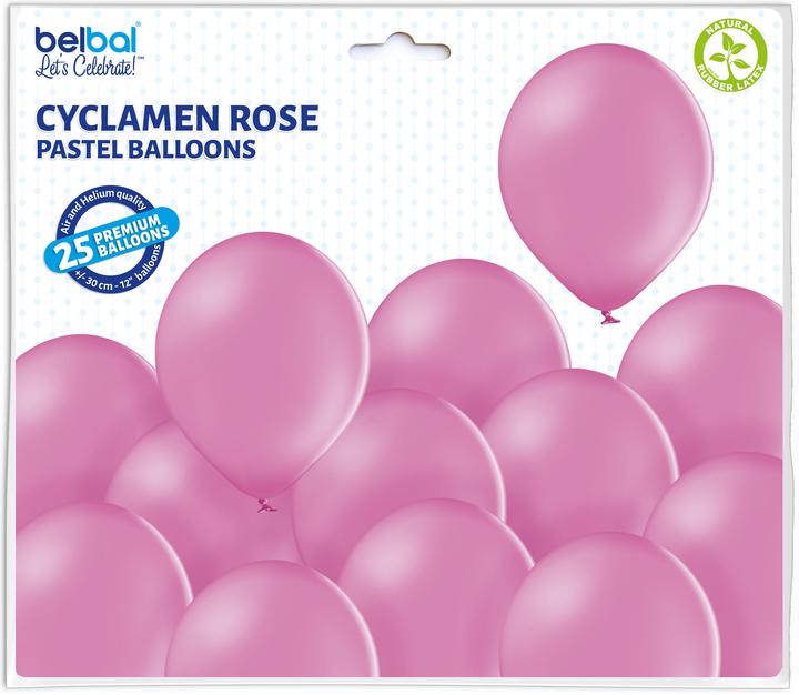 Image du produit Belbal Ballons écologiques Cyclamen Rose 25 pièces (25 x)