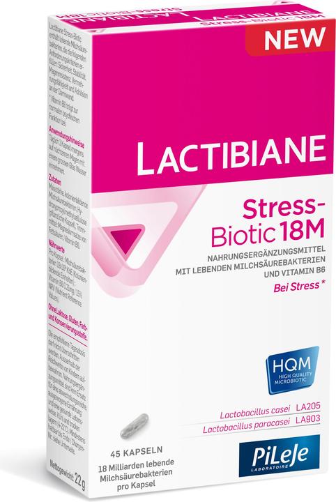 Actual product image Lactibiane Stress-Biotic 18M Caps (45 Piece, Capsules, 46 g)