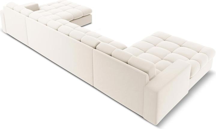 Actual product image CXL by Christian Lacroix Velvet Panoramic Sofa, "Yohan", 5 Seats, 294x160x72 Made in Europe (Sofa landscape)