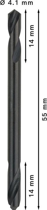 Actual product image Bosch Professional Zubehör PRO Metal HSS-G twist drill with double blade, 4.1 x 14 x 55 mm (4.1 mm)