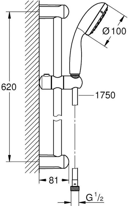 Image du produit Grohe Tempesta 100 (1 Type de jet, 16.50 l/min)