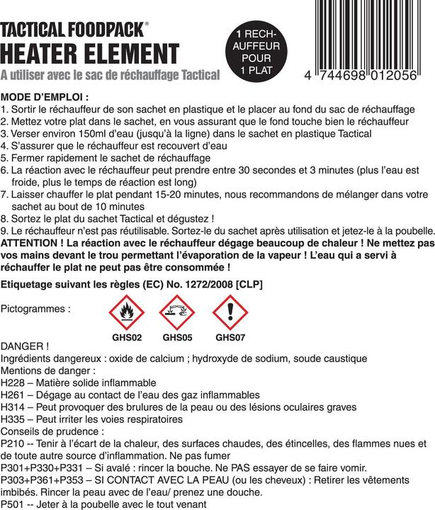 Produktbild Tactical Foodpack Kocher Heater
