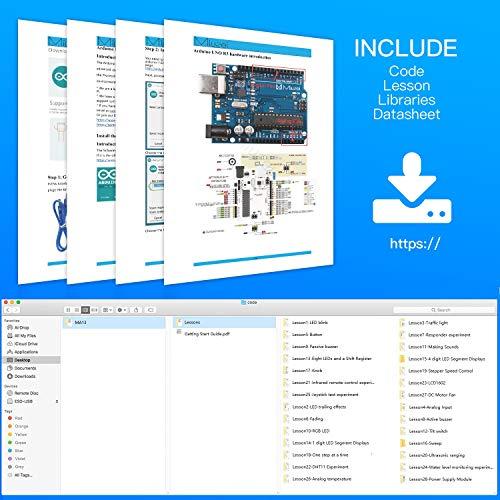 Actual product image Miuzei Starter Kit for Arduino projects with R3 microcontroller