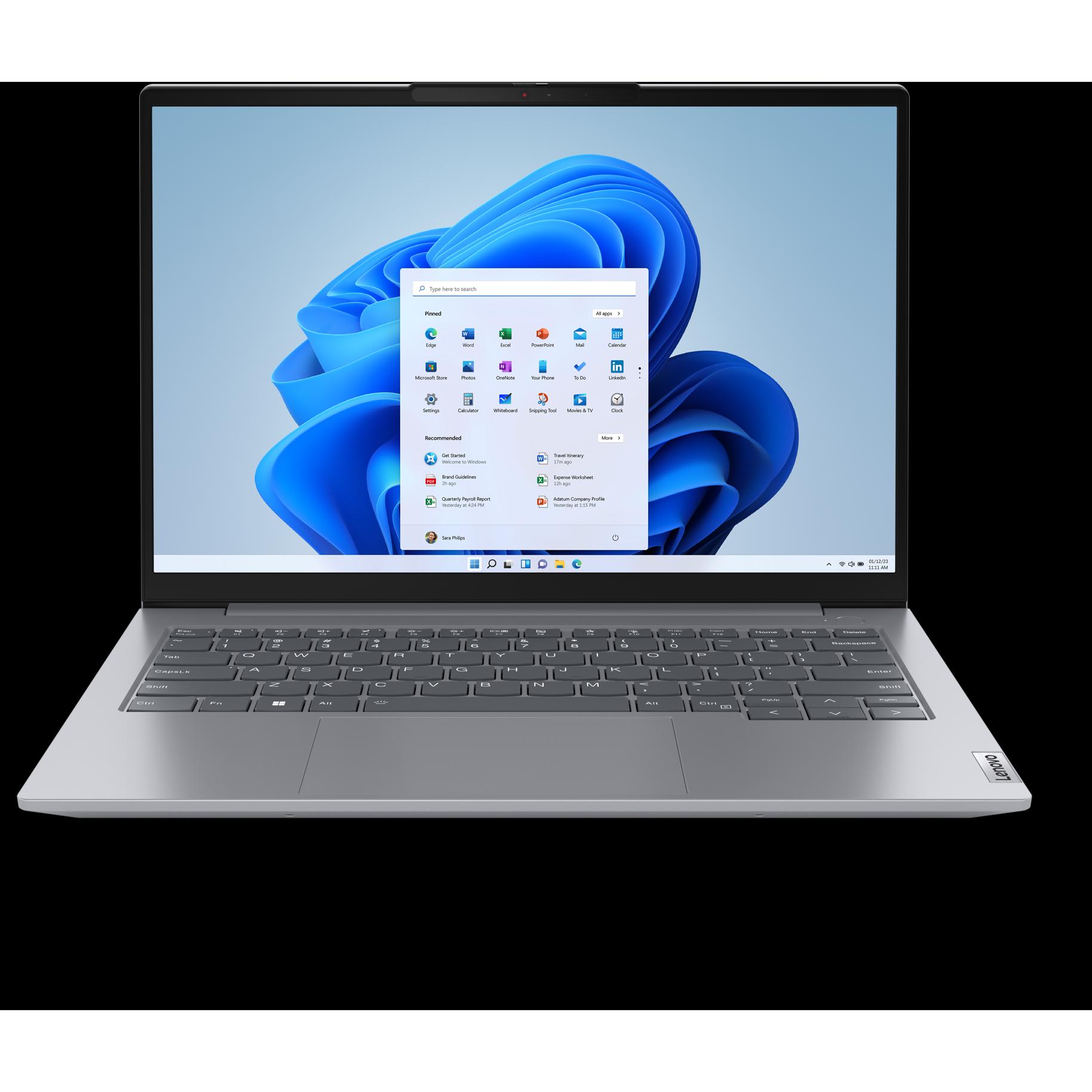 Lenovo ThinkBook 14 Gen 6 (14", AMD Ryzen 5 7530U, 8 GB, 256 GB, DE), Notebook, Grau