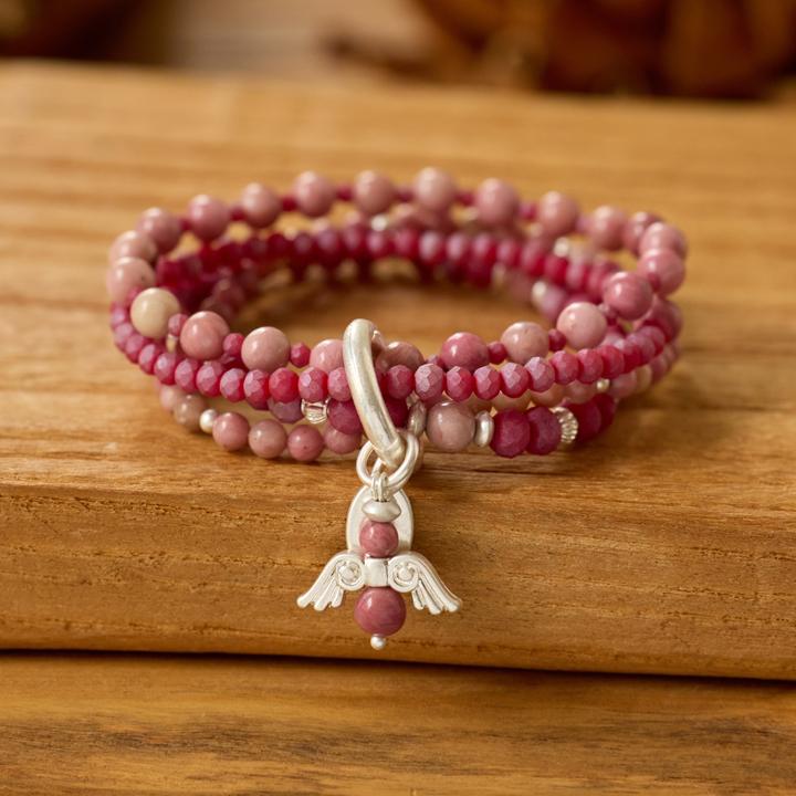 Produktbild Andreani Armband mit echtem rotem Picasso Jaspis (8 cm)