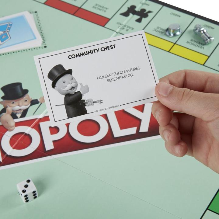 Actual product image Hasbro Gaming Monopoly Classic (French, German, Italian, 2 - 6 Players)