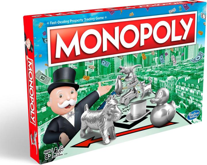 Hasbro Gaming Monopoly Classic (French, German, Italian, 2 - 6 Players)