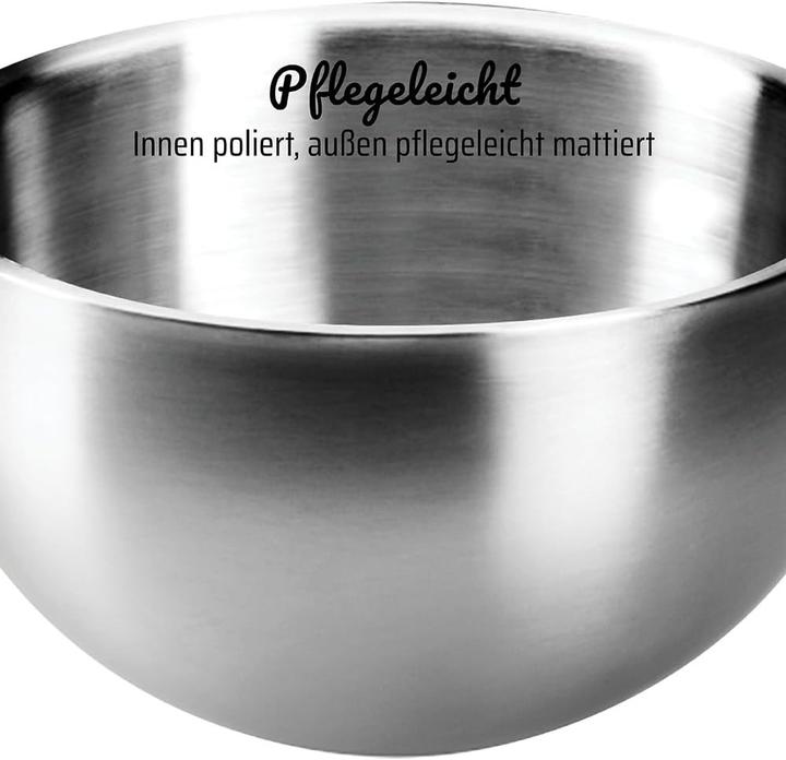 Actual product image GSW Thermo bowls with lid 3-piece set made of double-walled stainless steel (16 cm, 1.20 l, 3x)