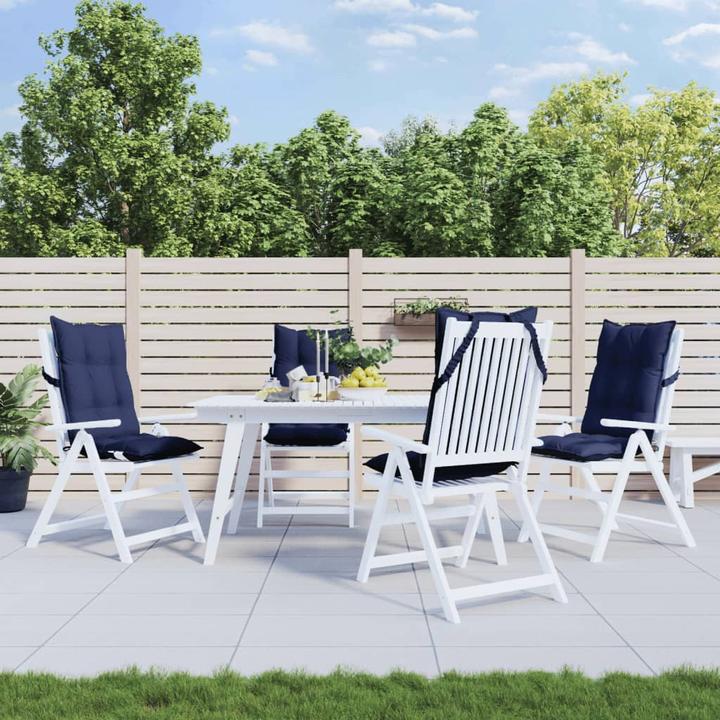 Produktbild vidaXL Hochlehner-Auflagen 4 Stk. Oxford-Gewebe (120 x 50 x 7 cm)