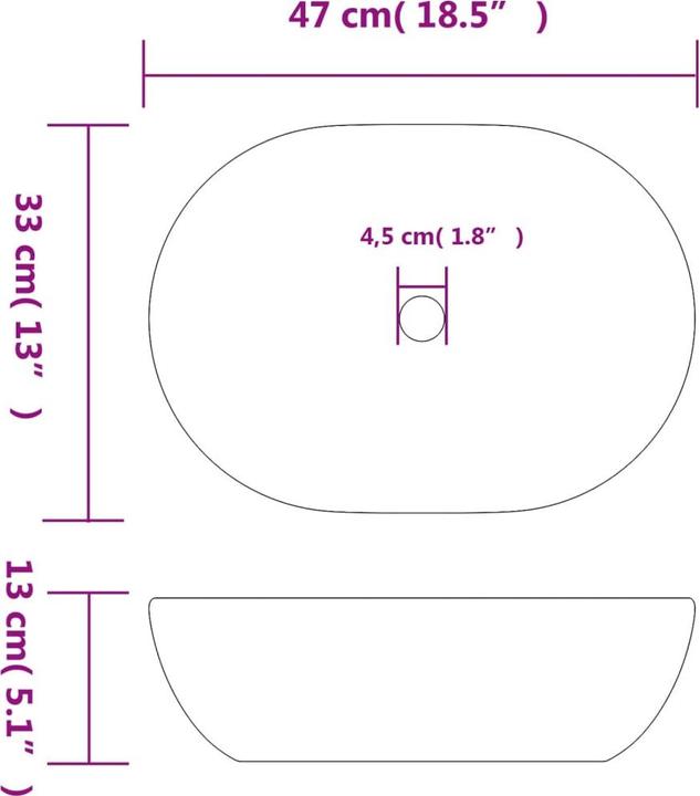 Actual product image vidaXL Guglielma (400 mm, 590 mm)