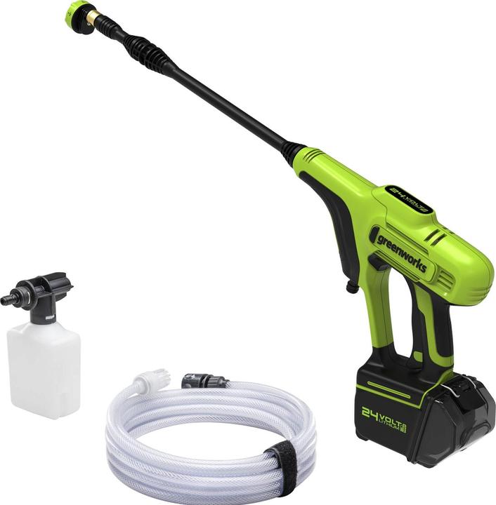 Image du produit Greenworks Nettoyeur à pression sur batterie G24PW, sans batterie (Fonctionnement sur batterie)