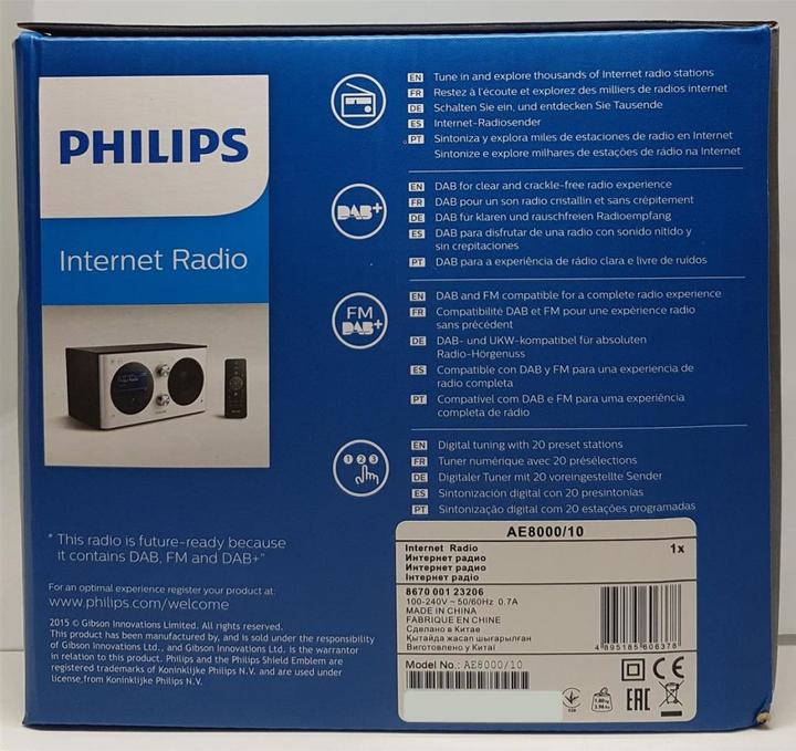 Produktbild Philips Ae8000/10 (FM, DAB+, Internetradio)