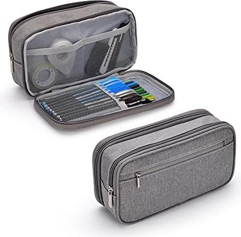 Produktbild Only-Bags.Store Federmäppchen, Grosse Kapazität Mäppchen mit 3 Fächern, Federtasche Teenager, Grosse Stifte Etui für