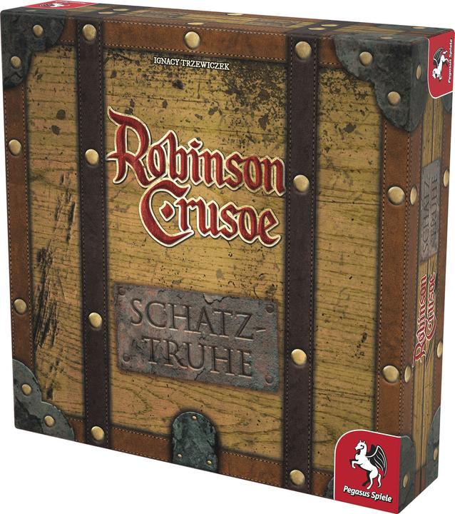 Actual product image Pegasus 51949G - Robinson Crusoe treasure chest, board game, for 1-4 players, ages 10+ (DE edition) (German)