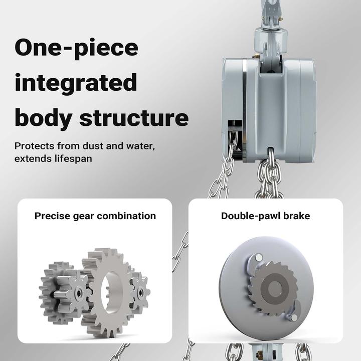 Actual product image Wiltec Kettenzug bis 5t Handkettenzug 3m Hubhöhe Tragmittel Hebezeug Hebelzug
