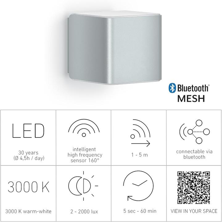 Actual product image Steinel LED Sensor Light Cubo L 840 (339 lm)